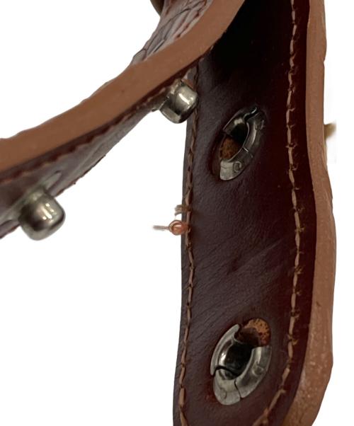 BLACK JACK BELTS（ブラックジャック ベルト）BLACK JACK BELTS (ブラックジャック ベルト) クロコダイルベルト ブラウン サイズ:38の古着・服飾アイテム