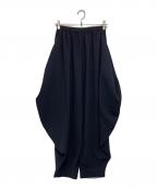 ENFOLDエンフォルド）の古着「CIRCLE DRAPE PANTS」｜ネイビー