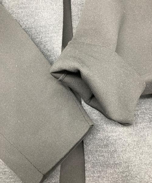 ENFOLD（エンフォルド）ENFOLD (エンフォルド) ボンディング ニット カーディガン ジャケット グレー サイズ:38の古着・服飾アイテム