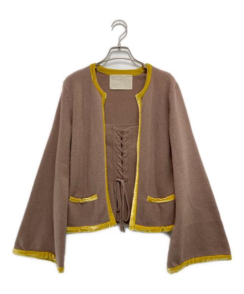 MYLAN（マイラン）MYLAN (マイラン) アンサンブルカシミヤニットカーディガン ベージュ サイズ:不明の古着・服飾アイテム