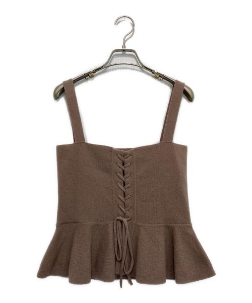 MYLAN（マイラン）MYLAN (マイラン) アンサンブルカシミヤニットカーディガン ベージュ サイズ:不明の古着・服飾アイテム