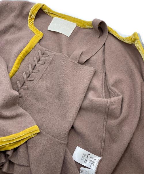 MYLAN（マイラン）MYLAN (マイラン) アンサンブルカシミヤニットカーディガン ベージュ サイズ:不明の古着・服飾アイテム