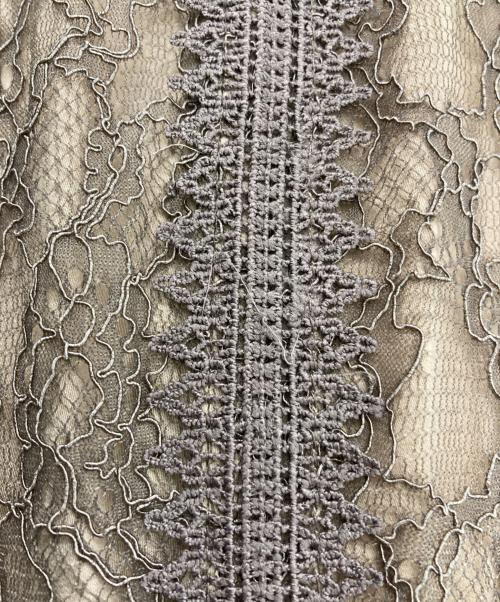 LAGUNA MOON（ラグナムーン）LAGUNA MOON (ラグナムーン) LADYショルダーギャザーレースマキシワンピース ブラウン サイズ:Sの古着・服飾アイテム