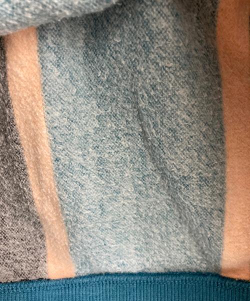 SUPREME（シュプリーム）Supreme (シュプリーム) VERTICAL STRIPED PIQUE Crewneck ブルー×ブラック サイズ:Sの古着・服飾アイテム