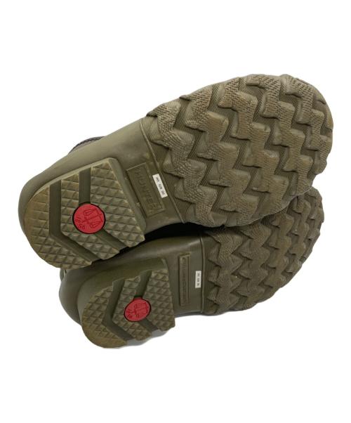 HUNTER（ハンター）HUNTER (ハンター) STELLA McCARTNEY (ステラマッカートニー) サイドゴア レインブーツ カーキ サイズ:ＥＵ36/ＵＫ3の古着・服飾アイテム