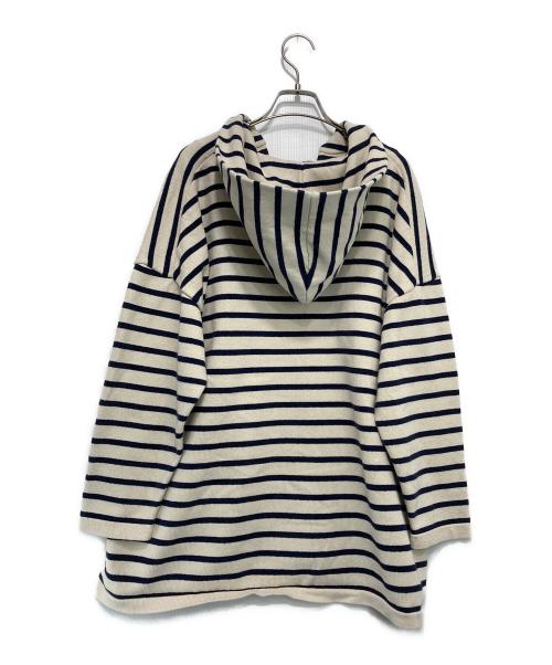 FRAMeWORK（フレームワーク）FRAMeWORK (フレームワーク) 福田 麻琴 (フクダ マコト) ボーダーメキシカンパーカー ベージュ サイズ:-の古着・服飾アイテム