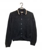BEAMS×FUTURE ARCHIVEビームス×フューチャー アーカイブ）の古着「MESH KNIT SHIRT」｜ブラック