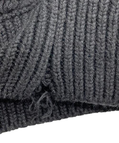 BEAMS（ビームス）BEAMS (ビームス) FUTURE ARCHIVE (フューチャー アーカイブ) MESH KNIT SHIRT ブラック サイズ:Ｓの古着・服飾アイテム