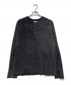 sabyサバイ）の古着「WAFFLE HENRY NECK SHIRTS」｜ネイビー