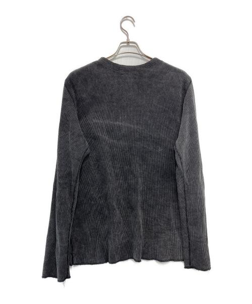 saby（サバイ）saby (サバイ) WAFFLE HENRY NECK SHIRTS ネイビー サイズ:3（L)の古着・服飾アイテム