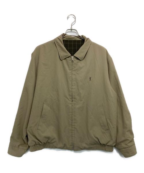 Yves Saint Laurent pour homme（イヴサンローラン プールオム）yves saint laurent pour homme (イヴサンローラン プールオム) リバーシブルスイングトップ ベージュ サイズ:180-190cmの古着・服飾アイテム