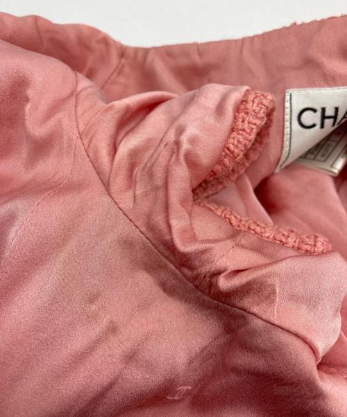 CHANEL（シャネル）CHANEL (シャネル) ココマーク　ツイードワンピース ピンク サイズ:38の古着・服飾アイテム