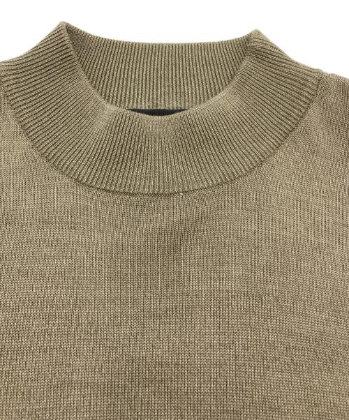 BARACUTA（バラクータ）BARACUTA (バラクータ) ［OLD］90-00s コットンシルクモックネックニット オリーブ サイズ:Lの古着・服飾アイテム