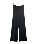 BACCAバッカ）の古着「ウールレース ナローストレートパンツ」｜グレー