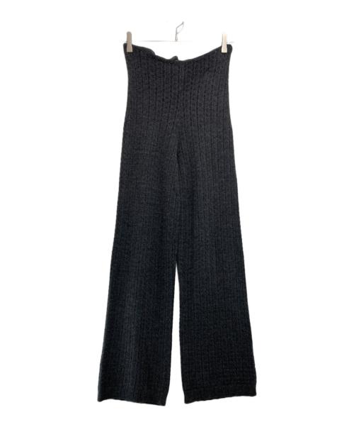 BACCA（バッカ）BACCA (バッカ) ウールレース ナローストレートパンツ グレー サイズ:38の古着・服飾アイテム