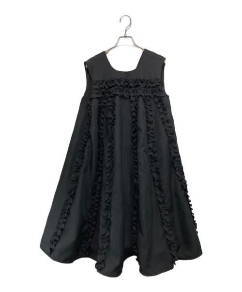 rosy monster（ロージーモンスター）rosy monster (ロージーモンスター) グローリーフリルワンピース ブラック サイズ:Sの古着・服飾アイテム