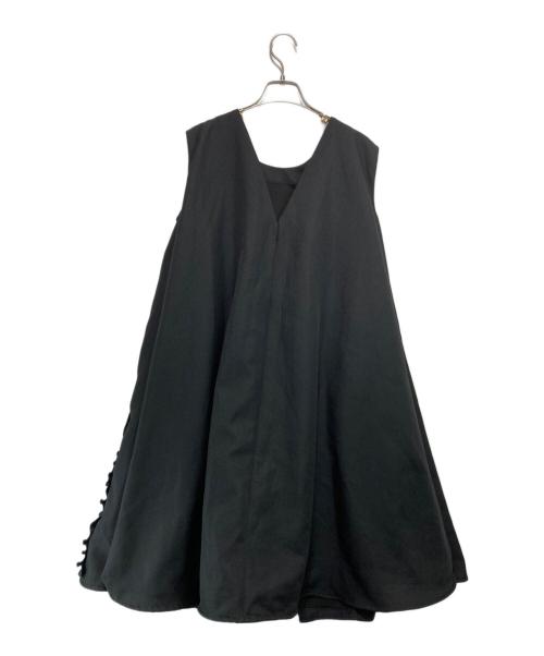 rosy monster（ロージーモンスター）rosy monster (ロージーモンスター) グローリーフリルワンピース ブラック サイズ:Sの古着・服飾アイテム