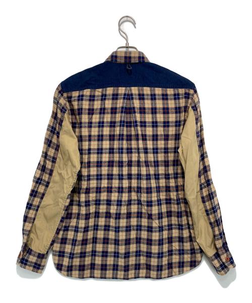 eYe COMME des GARCONS JUNYAWATANABE MAN（アイ コム デ ギャルソン ジュンヤ ワタナベ マン）eYe COMME des GARCONS JUNYAWATANABE MAN (アイ コム デ ギャルソン ジュンヤ ワタナベ マン) チェックシャツ ベージュ サイズ:Sの古着・服飾アイテム