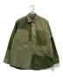 COMME des GARCONS HOMME（コムデギャルソン オム）の古着「綿カツラギ 多素材MIX 製品加工 ミリタリー パッチワーク 長袖 シャツ」｜カーキ