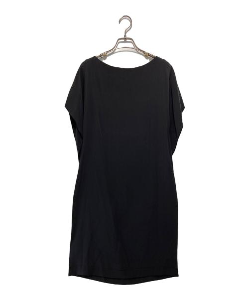 BALENCIAGA（バレンシアガ）BALENCIAGA (バレンシアガ) シルクノースリーブワンピース ブラック サイズ:34の古着・服飾アイテム