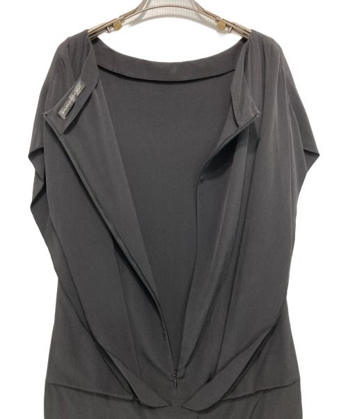 BALENCIAGA（バレンシアガ）BALENCIAGA (バレンシアガ) シルクノースリーブワンピース ブラック サイズ:34の古着・服飾アイテム