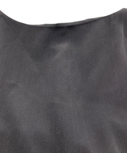 BALENCIAGA（バレンシアガ）BALENCIAGA (バレンシアガ) シルクノースリーブワンピース ブラック サイズ:34の古着・服飾アイテム