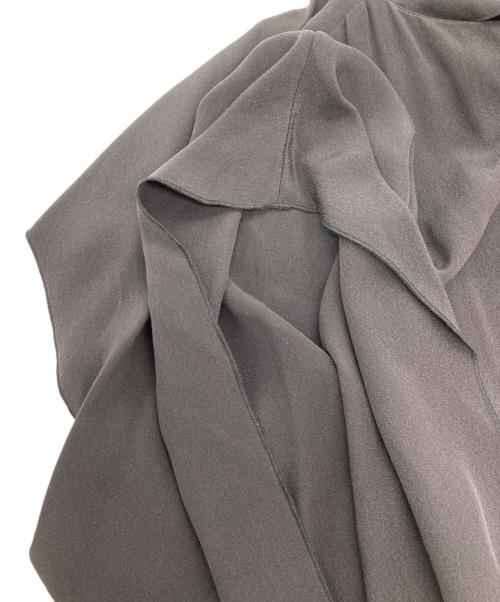 BALENCIAGA（バレンシアガ）BALENCIAGA (バレンシアガ) シルクノースリーブワンピース ブラック サイズ:34の古着・服飾アイテム