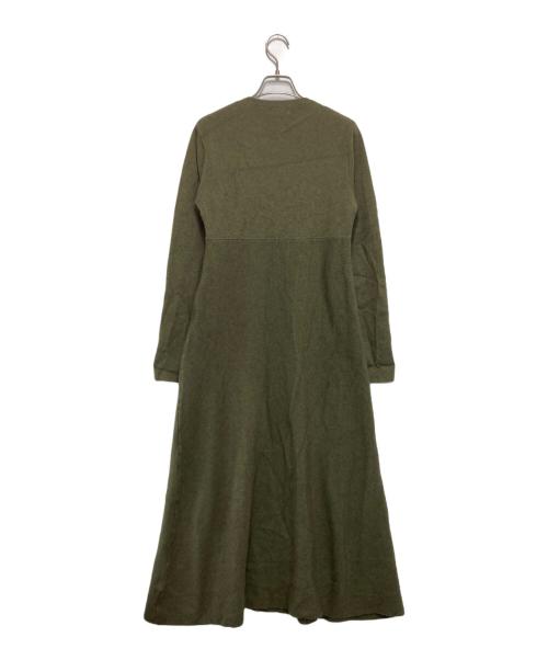 STYLE MIXER（スタイルミキサー）STYLE MIXER (スタイルミキサー) ロングスリーブフレアニットワンピース カーキ サイズ:Mの古着・服飾アイテム