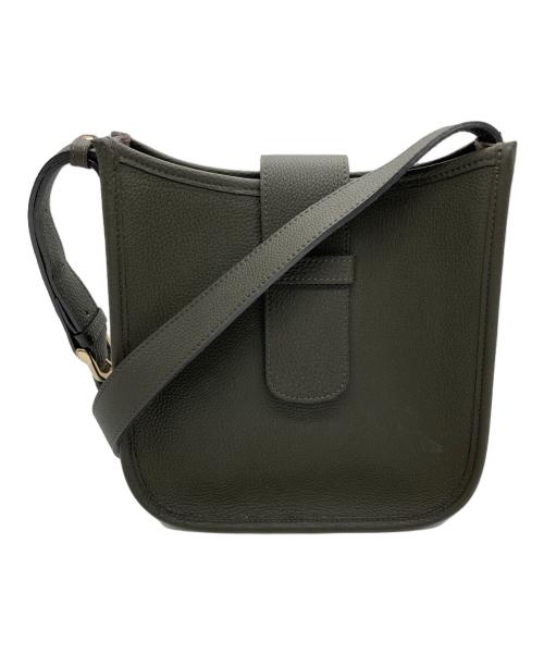 NAGATANI（ナガタニ）nagatani (ナガタニ) レザーショルダーバッグ グレーの古着・服飾アイテム