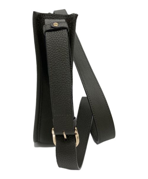 NAGATANI（ナガタニ）nagatani (ナガタニ) レザーショルダーバッグ グレーの古着・服飾アイテム