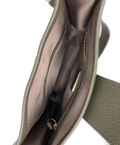 NAGATANI（ナガタニ）nagatani (ナガタニ) レザーショルダーバッグ グレーの古着・服飾アイテム