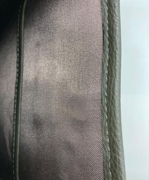 NAGATANI（ナガタニ）nagatani (ナガタニ) レザーショルダーバッグ グレーの古着・服飾アイテム