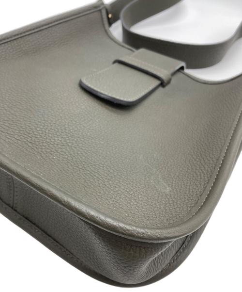 NAGATANI（ナガタニ）nagatani (ナガタニ) レザーショルダーバッグ グレーの古着・服飾アイテム