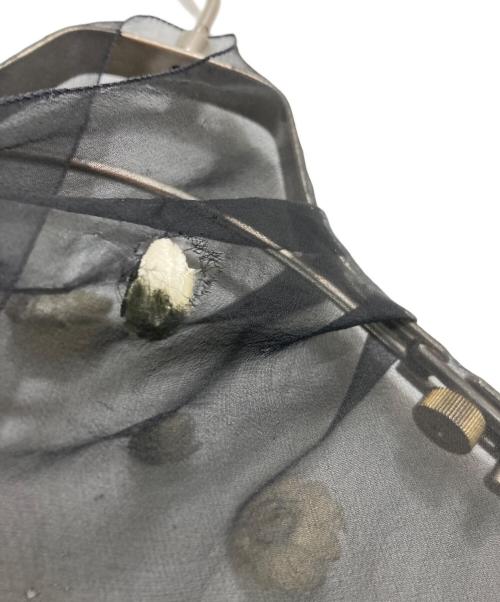 DOLCE & GABBANA（ドルチェ＆ガッバーナ）DOLCE & GABBANA (ドルチェ＆ガッバーナ) シアーコンビ花柄ニット ブラック サイズ:38の古着・服飾アイテム