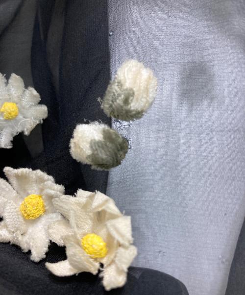 DOLCE & GABBANA（ドルチェ＆ガッバーナ）DOLCE & GABBANA (ドルチェ＆ガッバーナ) シアーコンビ花柄ニット ブラック サイズ:38の古着・服飾アイテム