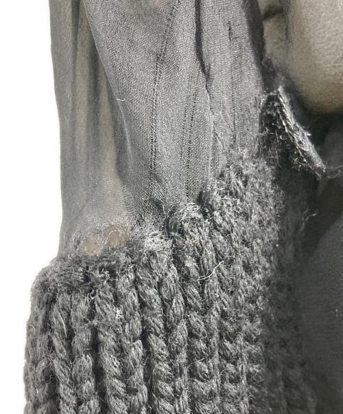 DOLCE & GABBANA（ドルチェ＆ガッバーナ）DOLCE & GABBANA (ドルチェ＆ガッバーナ) シアーコンビ花柄ニット ブラック サイズ:38の古着・服飾アイテム