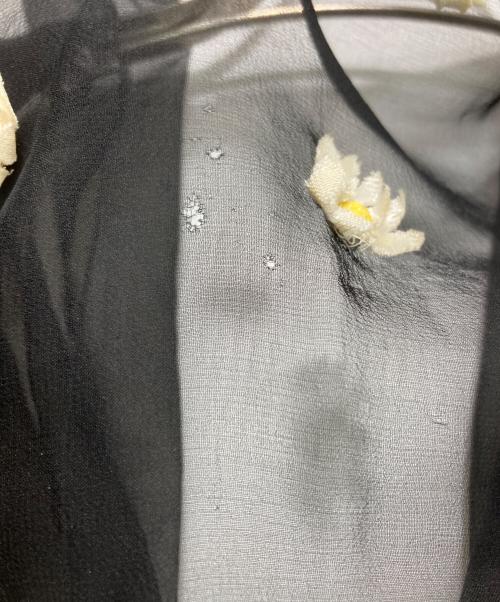 DOLCE & GABBANA（ドルチェ＆ガッバーナ）DOLCE & GABBANA (ドルチェ＆ガッバーナ) シアーコンビ花柄ニット ブラック サイズ:38の古着・服飾アイテム