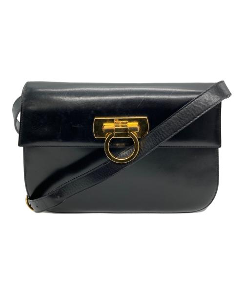 Salvatore Ferragamo（サルヴァトーレ フェラガモ）Salvatore Ferragamo (サルヴァトーレ フェラガモ) ガンチーニショルダーバッグ ブラックの古着・服飾アイテム
