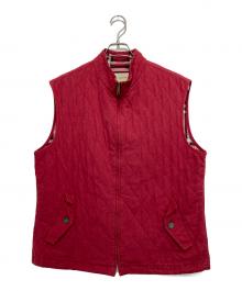 BURBERRY LONDON（バーバリーロンドン）の古着「キルティングベスト」｜レッド