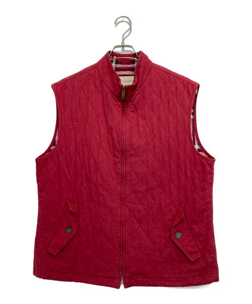 BURBERRY LONDON（バーバリーロンドン）BURBERRY LONDON (バーバリーロンドン) キルティングベスト レッド サイズ:Mの古着・服飾アイテム
