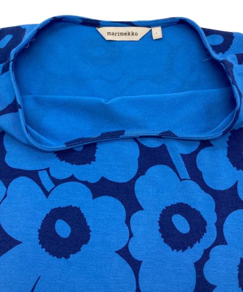 marimekko（マリメッコ）marimekko (マリメッコ) 花柄ウニッコワンピース ネイビー サイズ:Lの古着・服飾アイテム