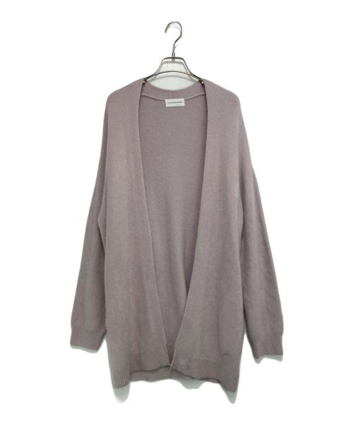 La boutique BonBon（ラブティックボンボン）La boutique BonBon (ラブティックボンボン) ラクーントッパーカーディガン パープル サイズ:Fの古着・服飾アイテム
