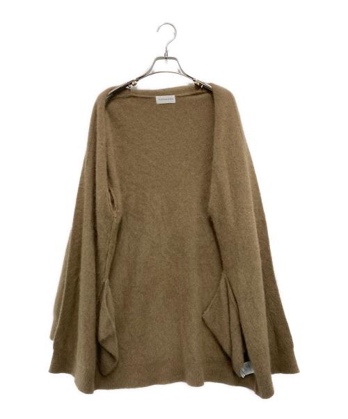 La boutique BonBon（ラブティックボンボン）La boutique BonBon (ラブティックボンボン) ラクーントッパーカーディガン ブラウン サイズ:freeの古着・服飾アイテム