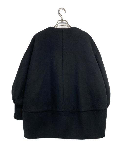 VERMEIL par iena（ヴェルメイユ パー イエナ）VERMEIL par iena (ヴェルメイユ パー イエナ) super140's バルーンスリーブコート ブラック サイズ:-の古着・服飾アイテム