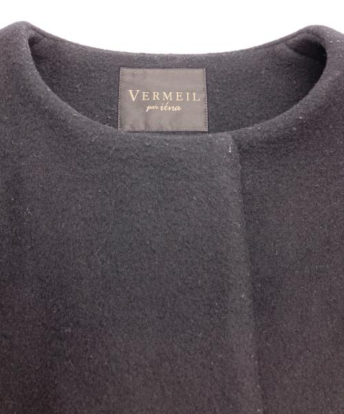 VERMEIL par iena（ヴェルメイユ パー イエナ）VERMEIL par iena (ヴェルメイユ パー イエナ) super140's バルーンスリーブコート ブラック サイズ:-の古着・服飾アイテム