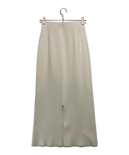 Demi-Luxe Beams（デミルクス ビームス）Demi-Luxe BEAMS (デミルクス ビームス) シンプル タイト ニットスカート アイボリー サイズ:36の古着・服飾アイテム