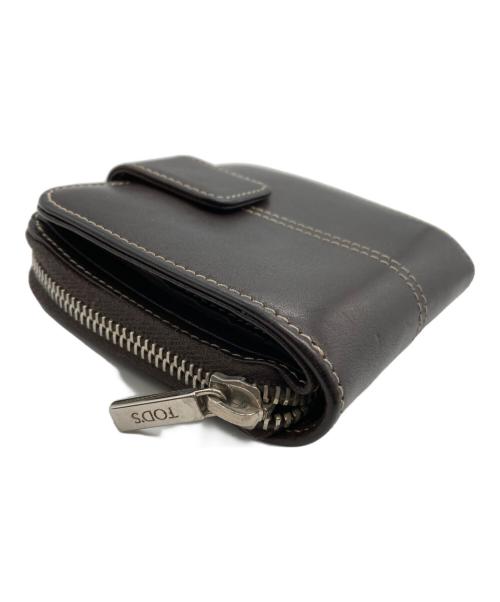 TOD'S（トッズ）TOD'S (トッズ) 2つ折り財布 ブラウンの古着・服飾アイテム