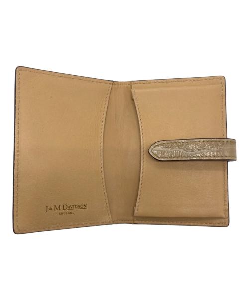 J&M DAVIDSON（ジェイ＆エム デヴィッドソン）J&M DAVIDSON (ジェイ＆エム デヴィッドソン) カードケース ベージュの古着・服飾アイテム