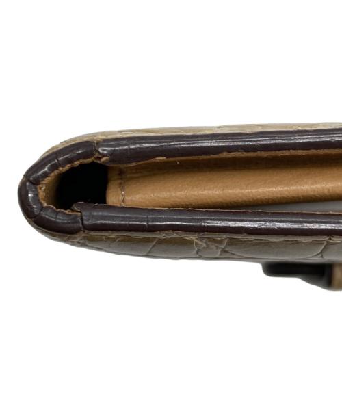 J&M DAVIDSON（ジェイ＆エム デヴィッドソン）J&M DAVIDSON (ジェイ＆エム デヴィッドソン) カードケース ベージュの古着・服飾アイテム