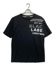 BLACK LABEL CRESTBRIDGE（ブラックレーベル クレストブリッジ）の古着「プリントTシャツ」｜ブラック